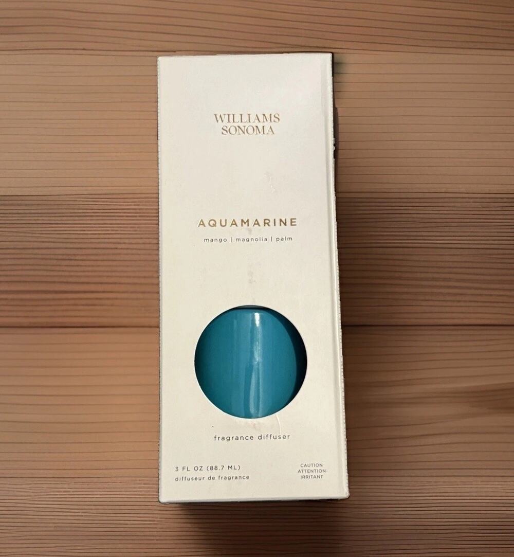 WS Rare Aquamarine Scented Fragrance Reed Diffuser Mango, Magnolia, Palm 3 FL Oz